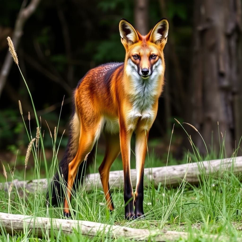 The Unique Maned Wolf of South America