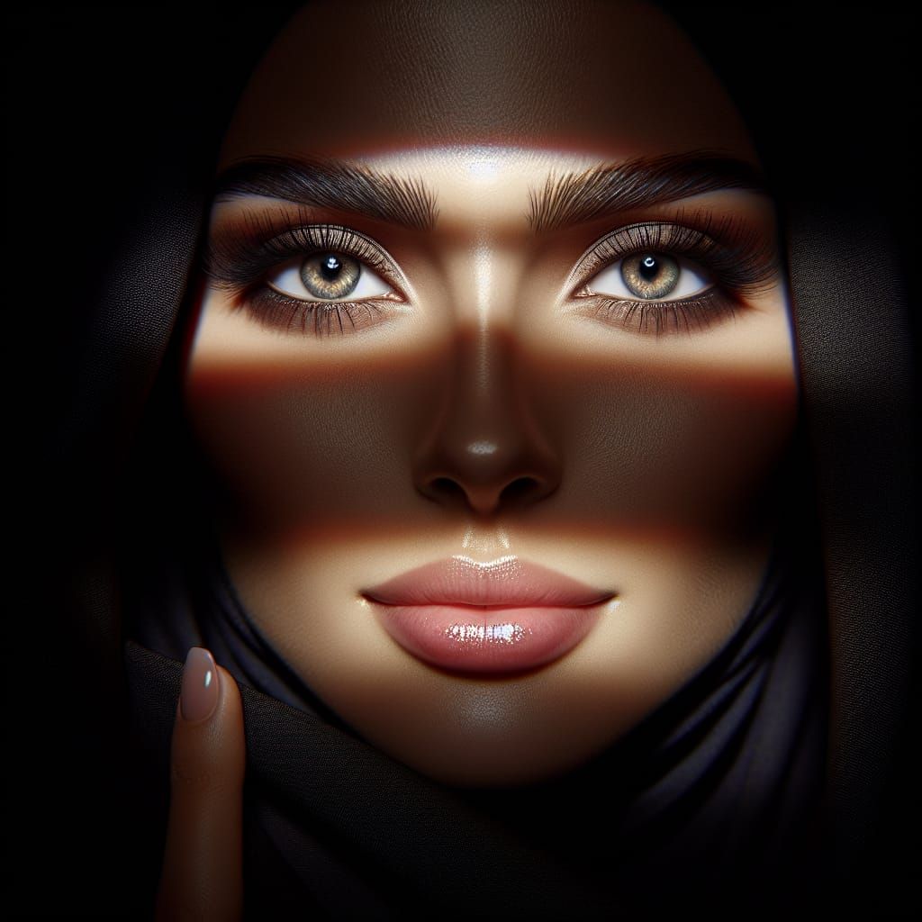 Middle Eastern Beauty in Mysterious Light