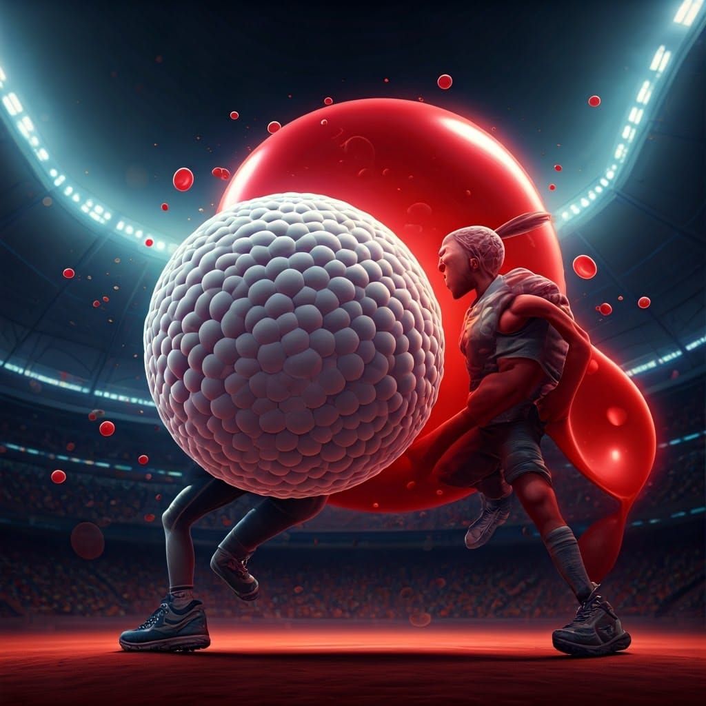 Anthropomorphic White Blood Cells and Red Blood Cells in Fut...