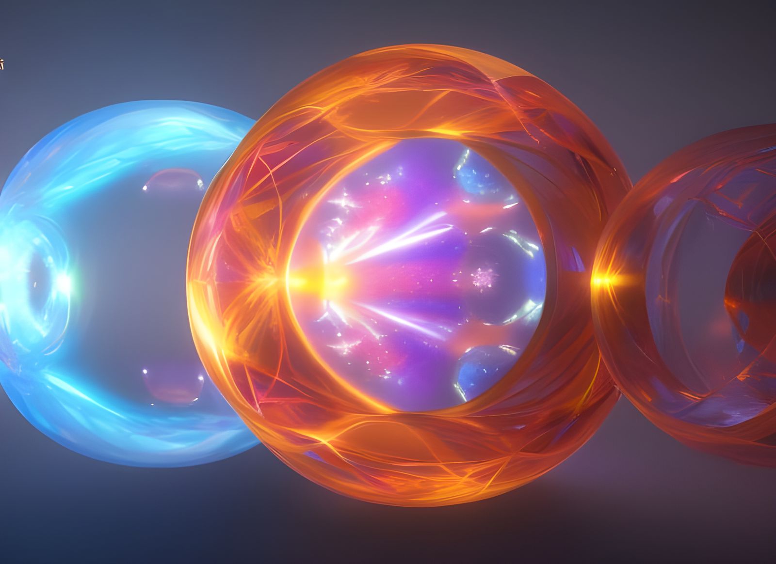 Opalescent Fractals in Ethereal 3D Crystal Design