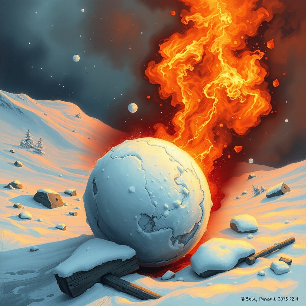 Surreal Snowballs Thriving in Hell