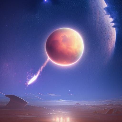 Symbols of an alien sky.