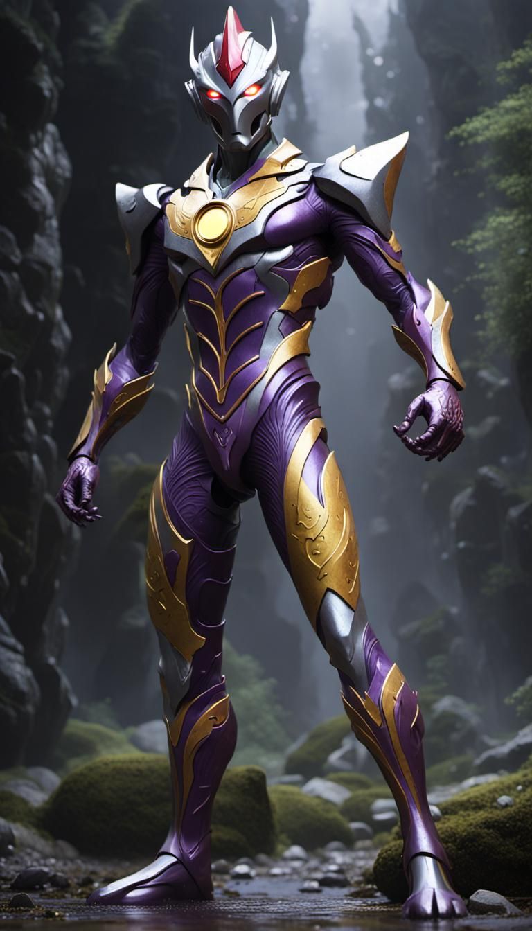 Evil Ultraman in Dark Fantasy Concept Art