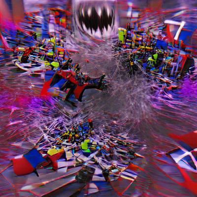 Abstract Chaos Generated by AI