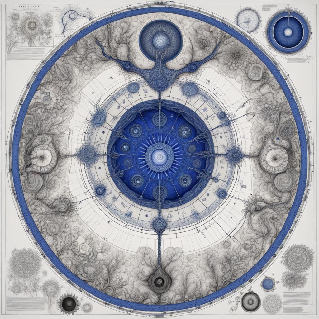 Blueprint of Mind Inspired by Voynich Manuscript