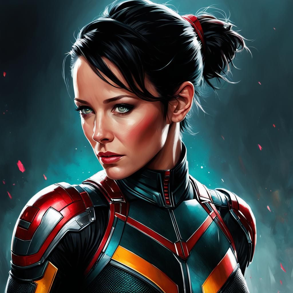 Evangeline Lilly as The Wasp: Polychromatic Portrait