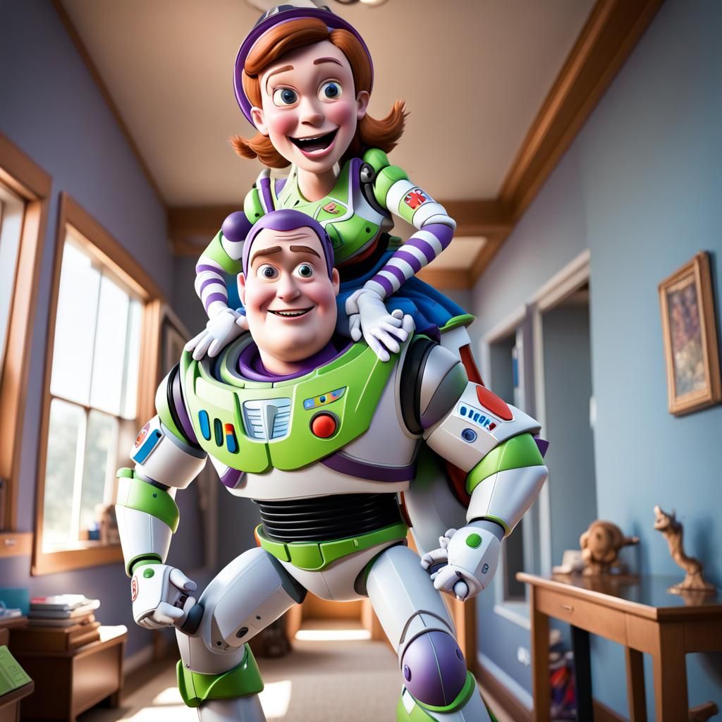 Buzz Lightyear Piggyback Ride for Woody