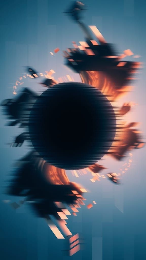 Glitched Planet Shift with Multiple People