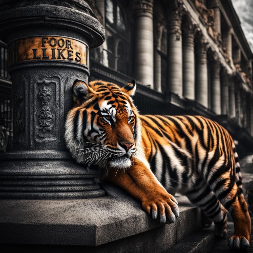 Thank You Sign for Tiger Image Likes