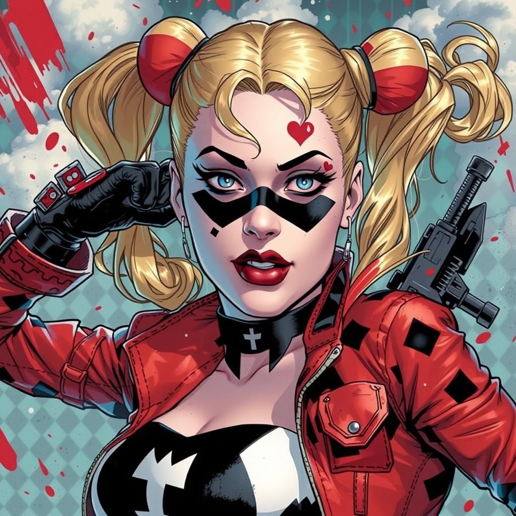 "Harley Quinn by Matteo Scalera art, comic book style"