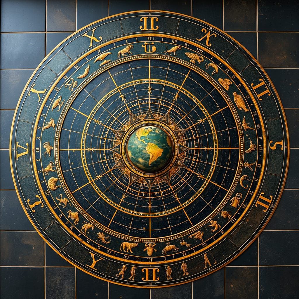 Detailed Geocentric Cosmos Model as Aged Mosaic