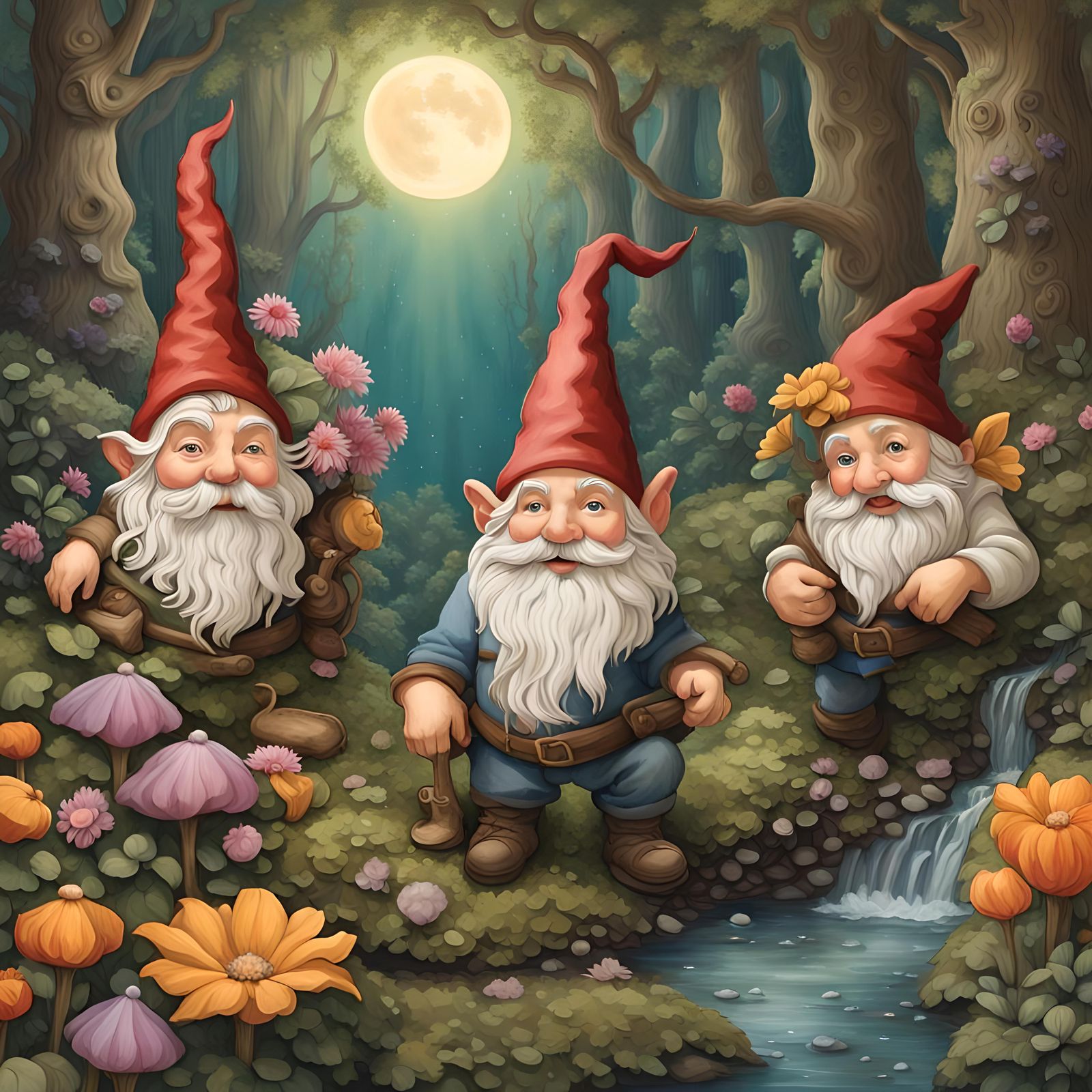Enchanting World of Gnomes and Magical Gardens