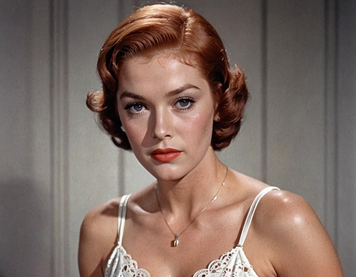 Hitchcock Style Portrait on a Tropical Beach