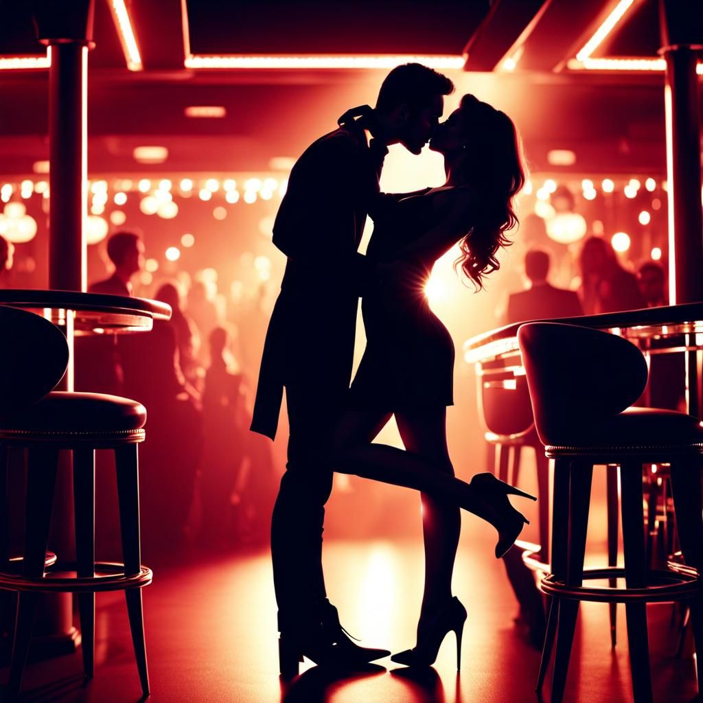 Passionate Club Kiss: Concept Art in 8K
