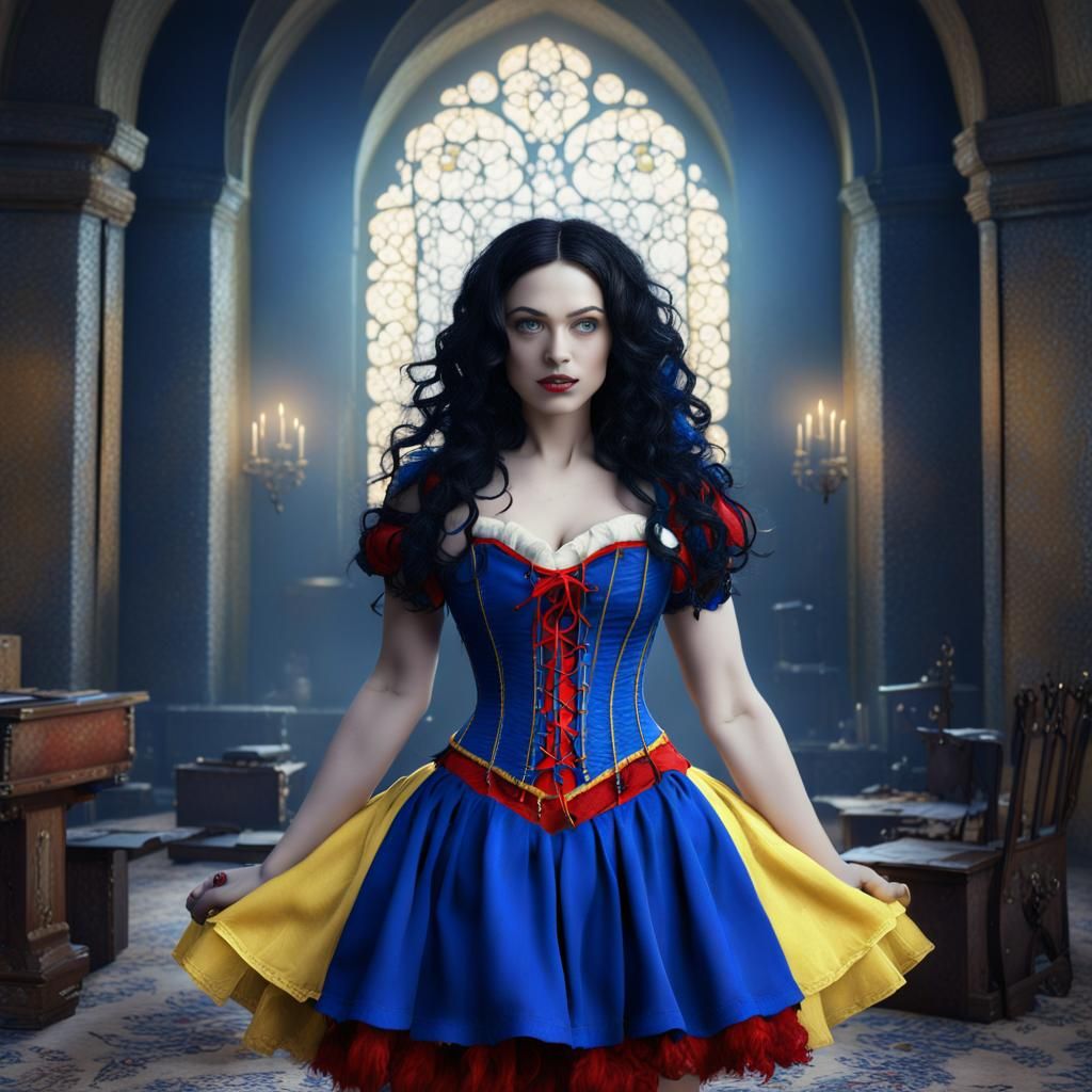 Gothic Snow White in Twisted Fairytale Art