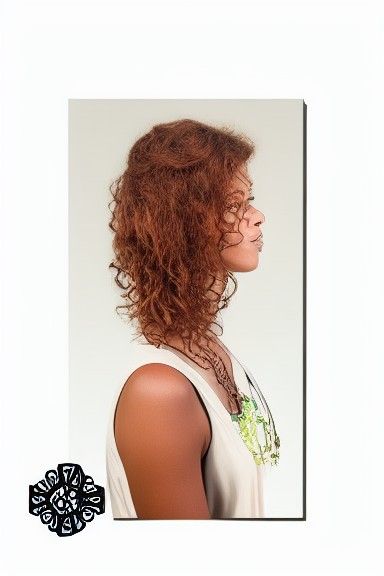 Woman with Copper Hair, Brown Eyes, and Freckles