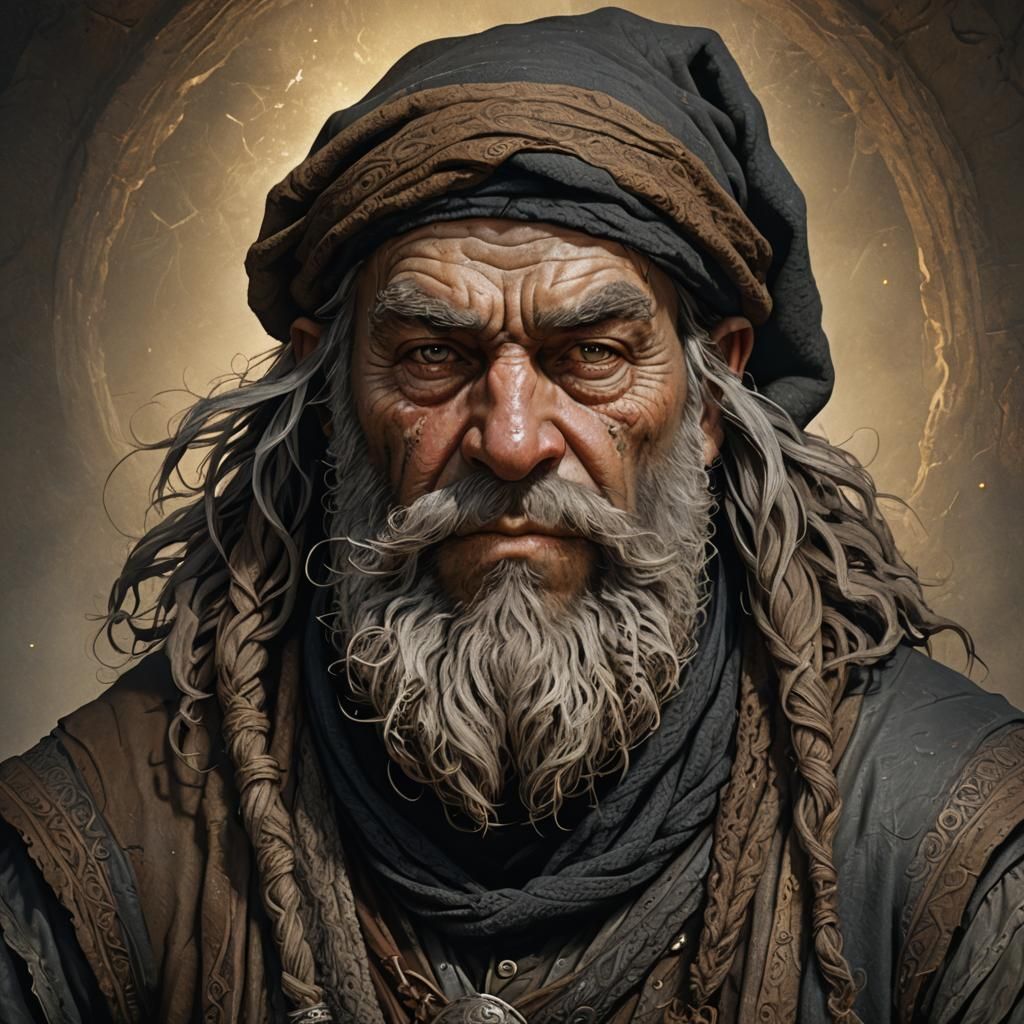 Grizzled Dwarf Gravedigger