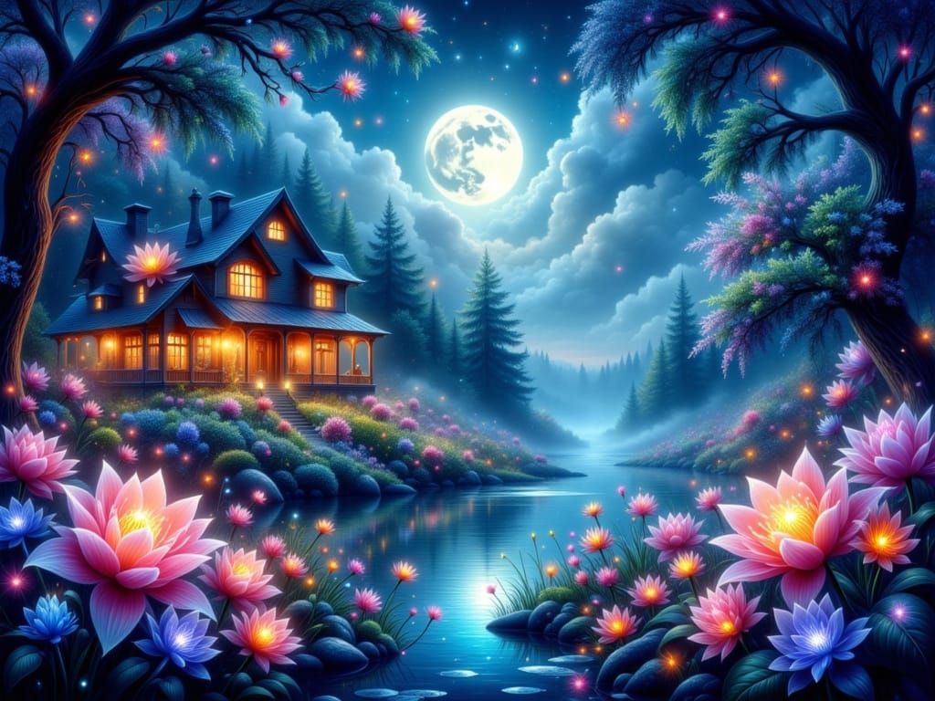 A beautiful night under the moon 9