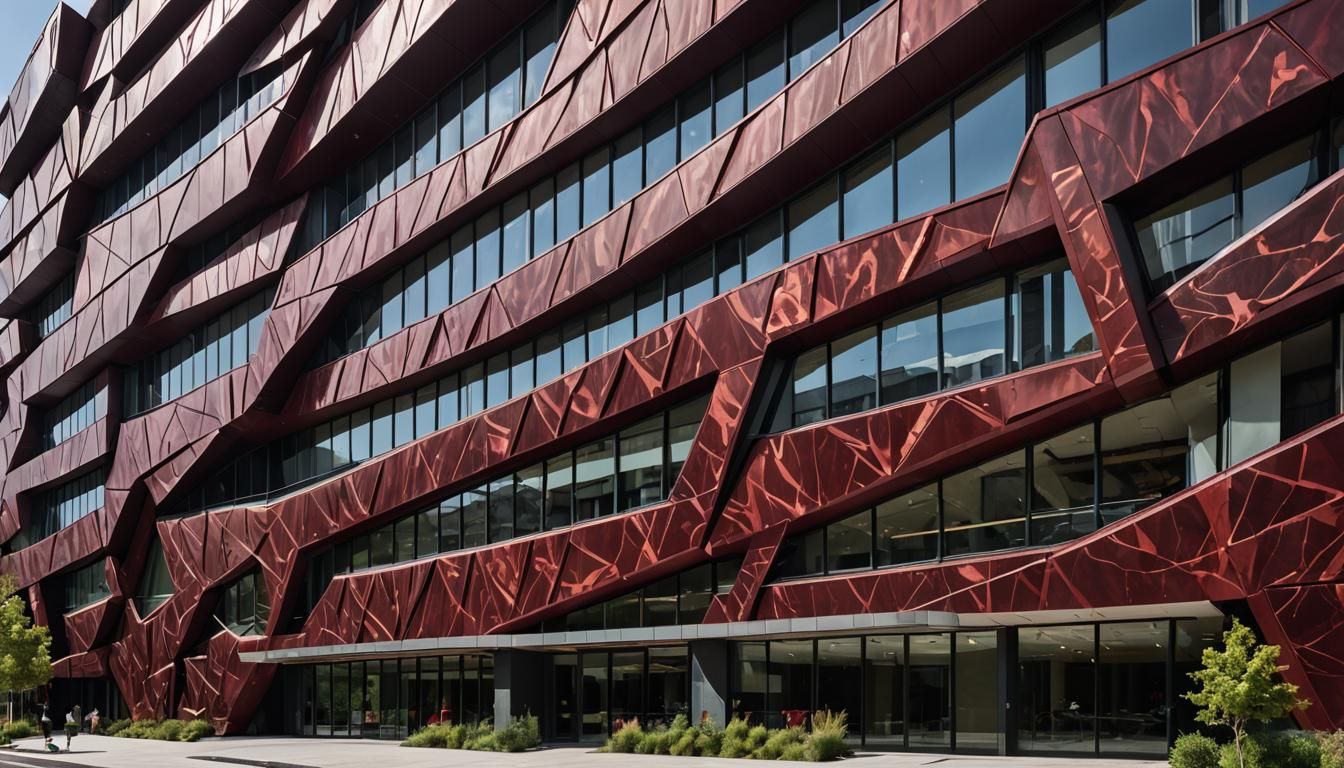 Beef-Themed Modern Building Exterior: Architectural Marvel
