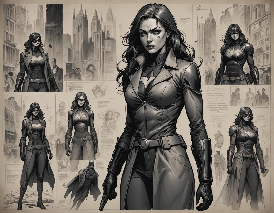 Gotham City Original Female Character Concept Art