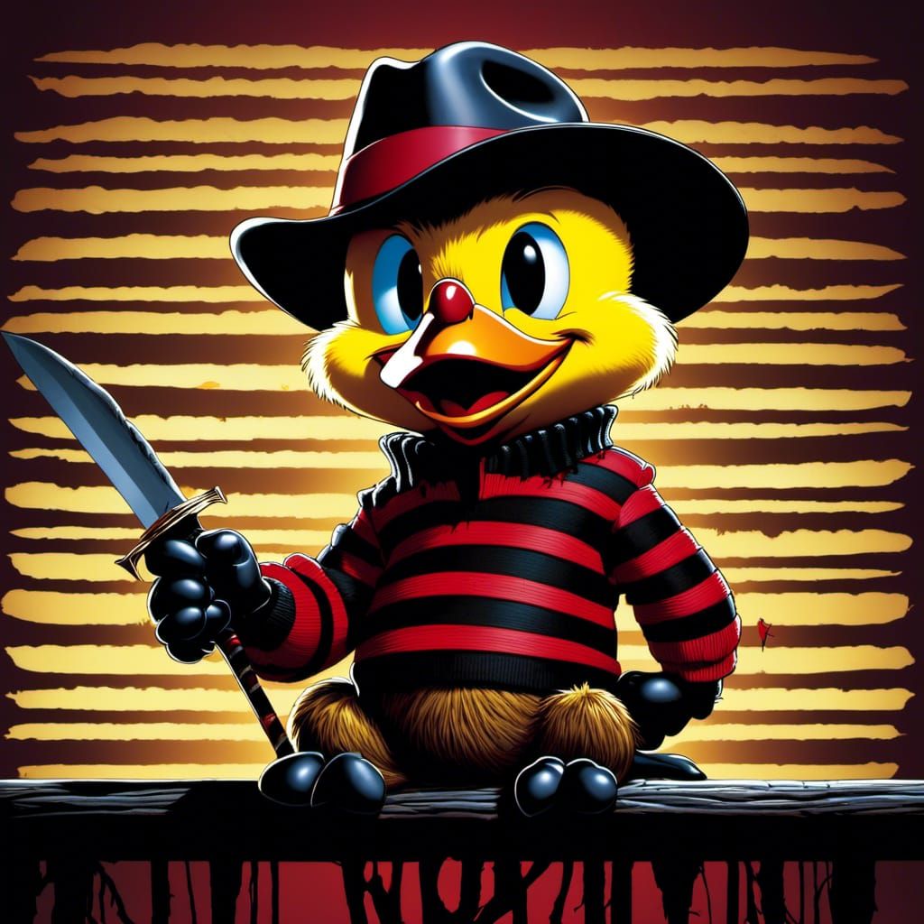 Tweety Bird and Freddy Krueger Mashup