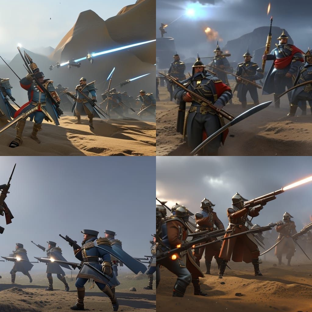 Napoleon's Dieselpunk Victory: Electric Soldiers in Battle