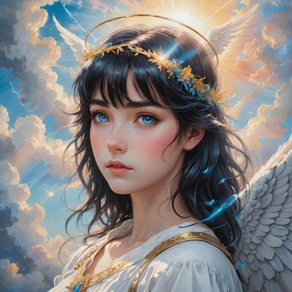 Manga Angel in Heaven, Dreamy Cel-Shaded Style