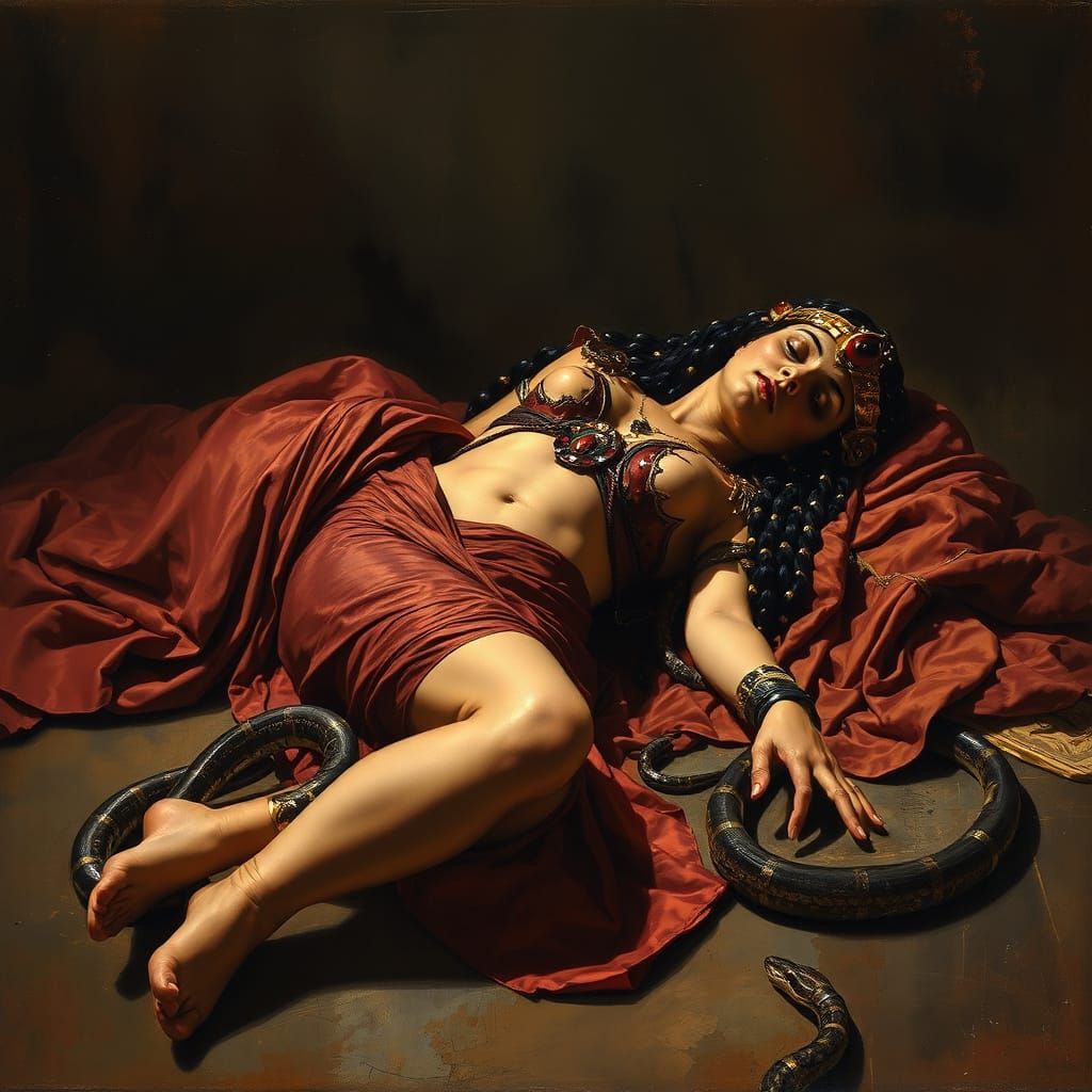 The Death of Cleopatra Oil Painting