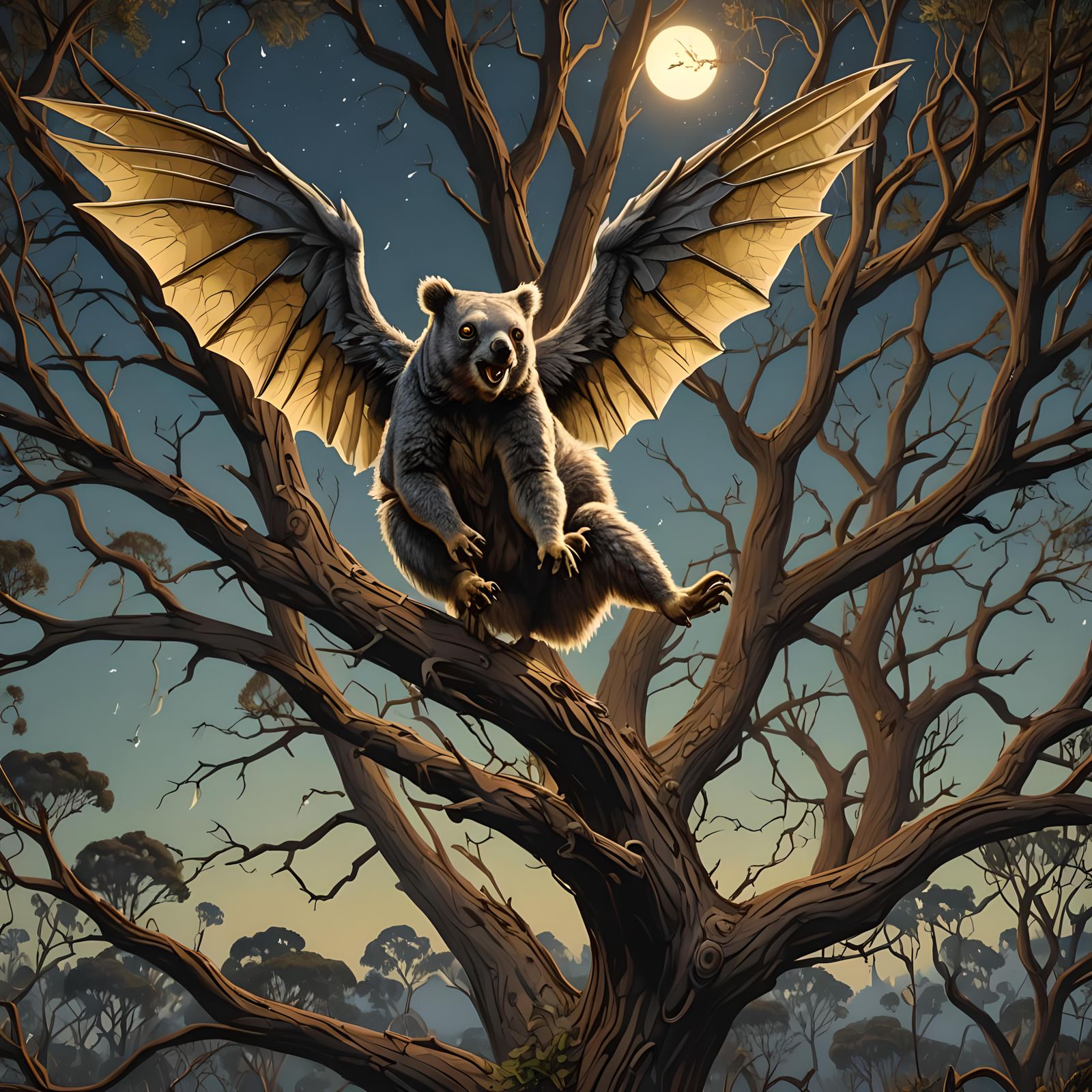 Australian Drop Bear Has Wings