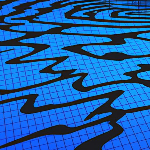 Abstract Tidal Waves in VHS Style