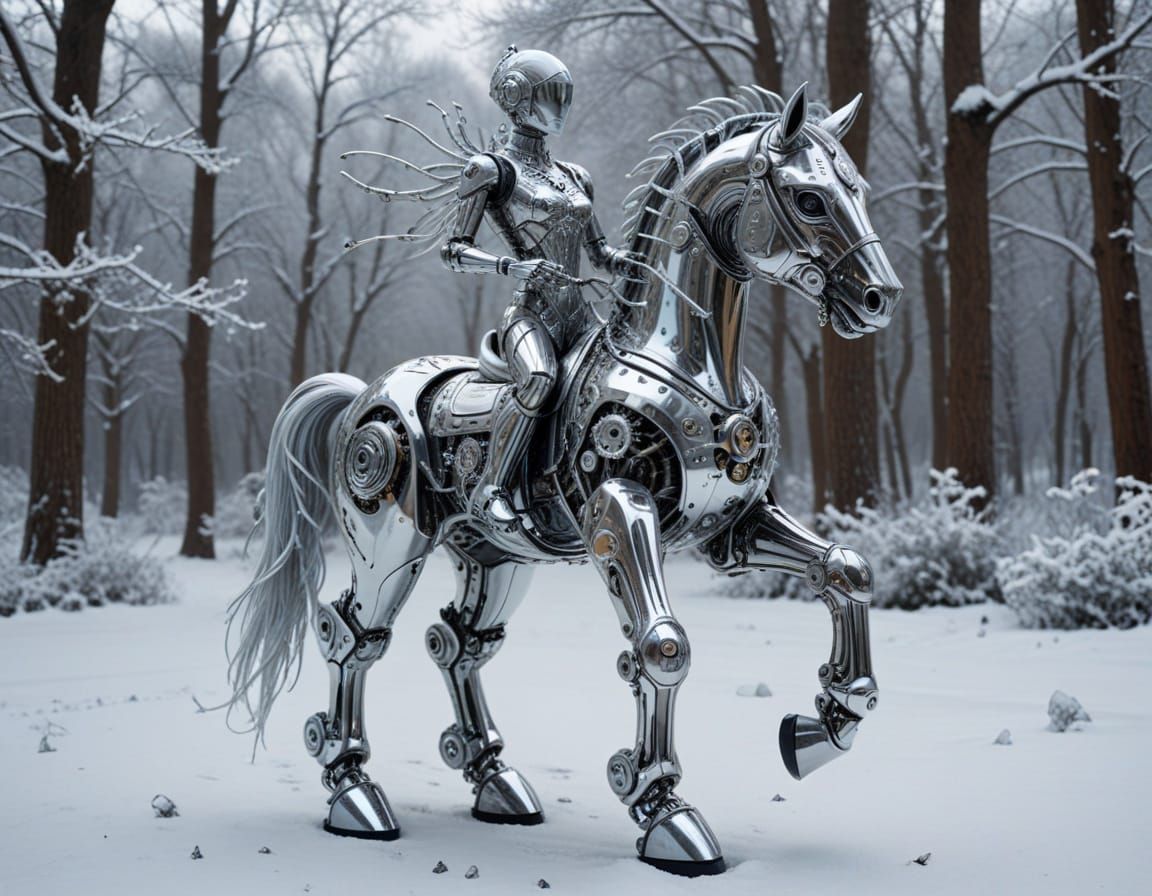 Riding Mechanical horse