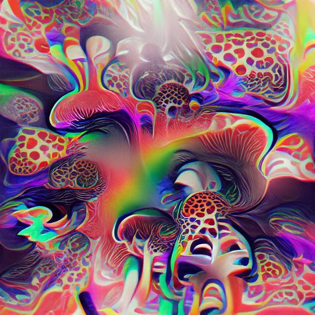 Vibrant Psychedelic Abstract Design