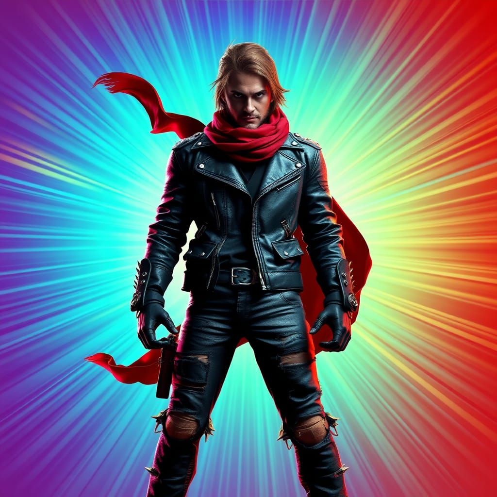 Anarchist Avenger in 3D Digital Art Style