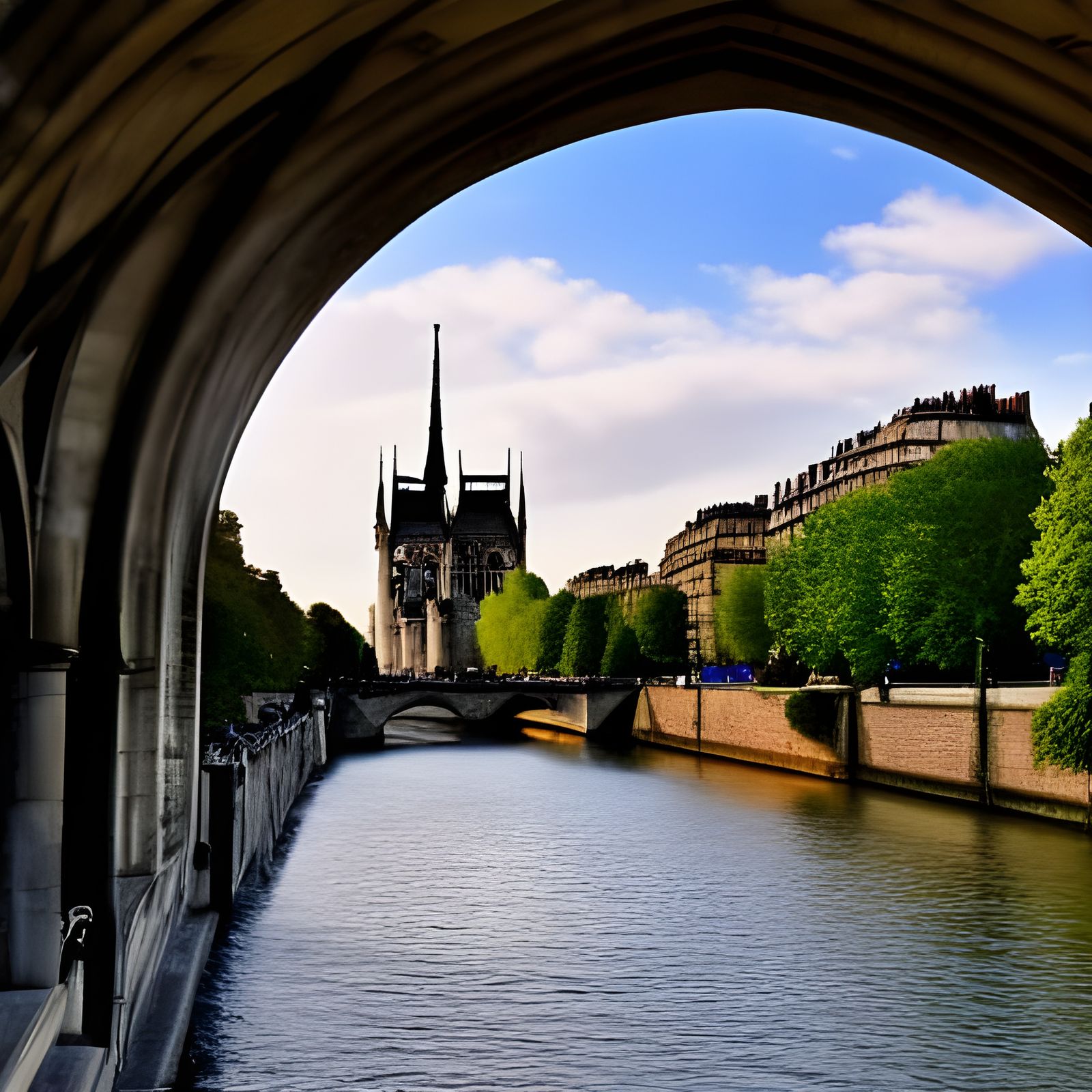 Magical Arches Over Tepid Lagoon