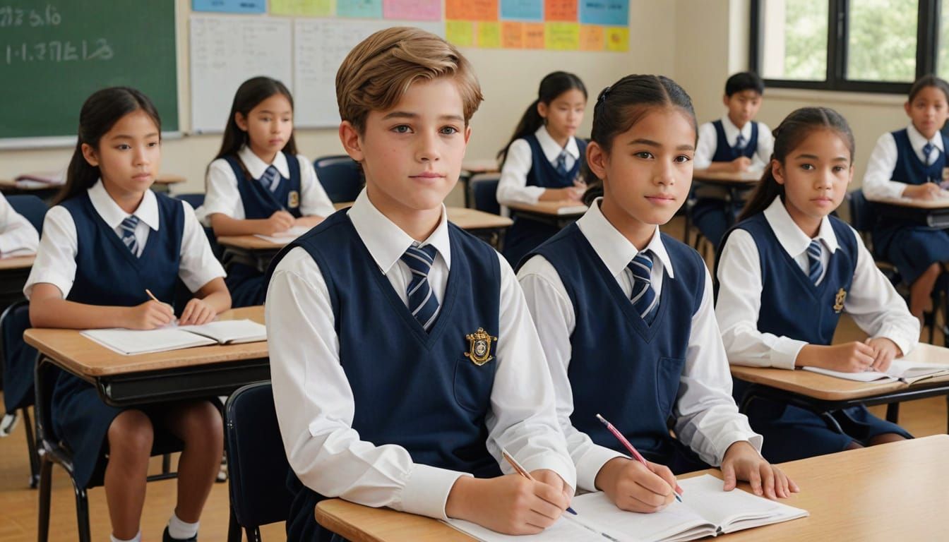 Elementary School Students in Class