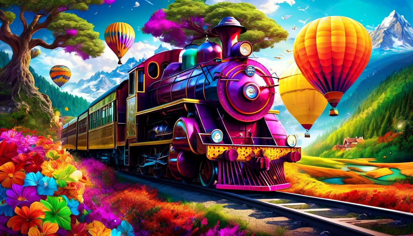 Transformative Travel: A Surreal Digital Artwork