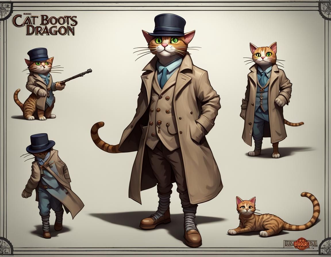 Tabaxi Detective at Crime Scene: 3D Digital Art