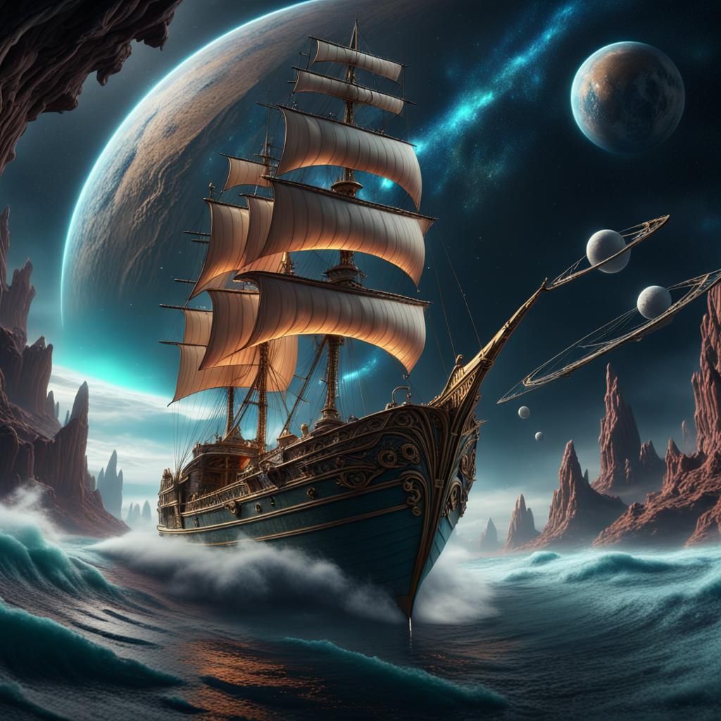 Boat Sails Through Space and Time