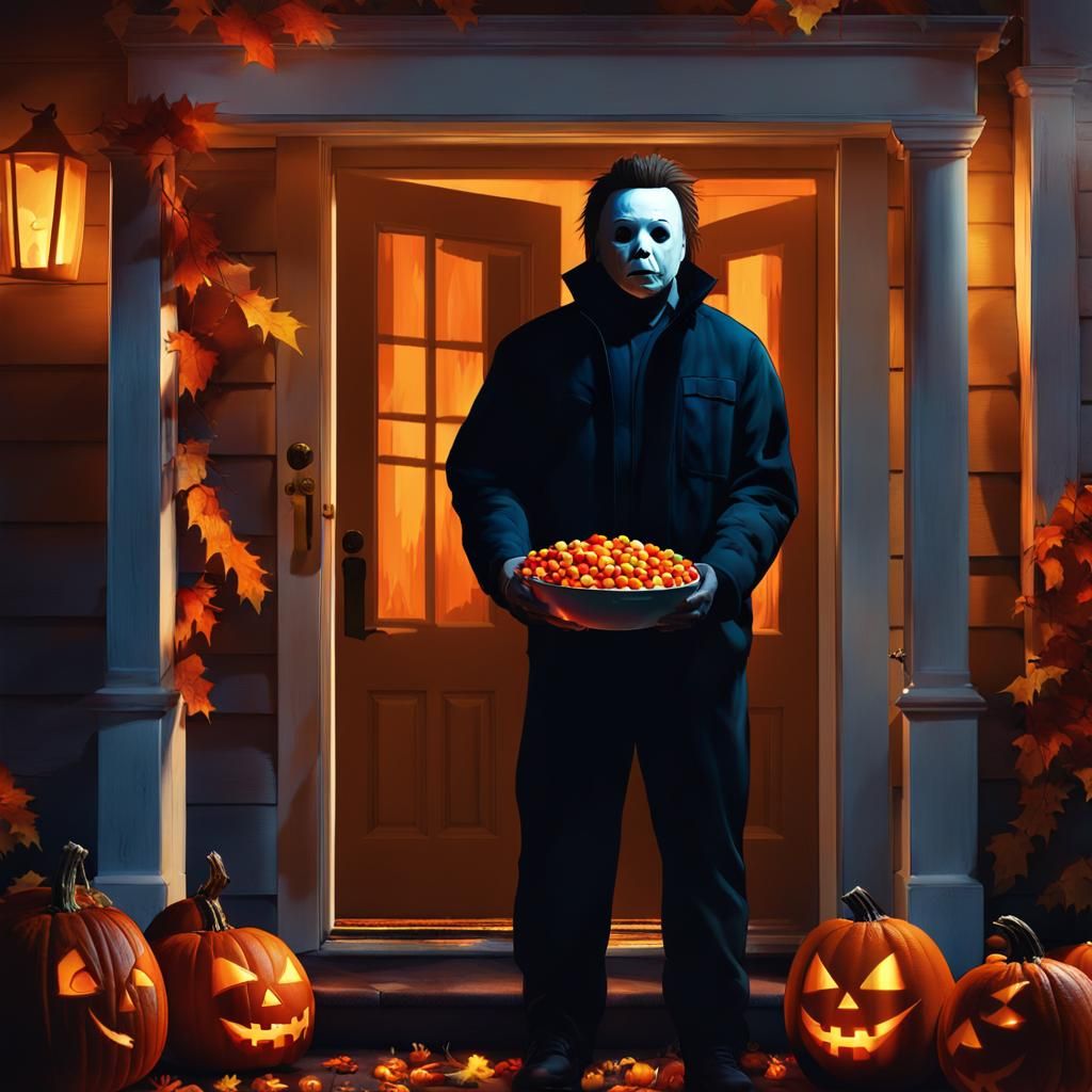 Halloween at M. Myers house