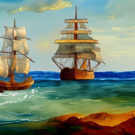 Mayflower in Gouache Style Impressionist Painting