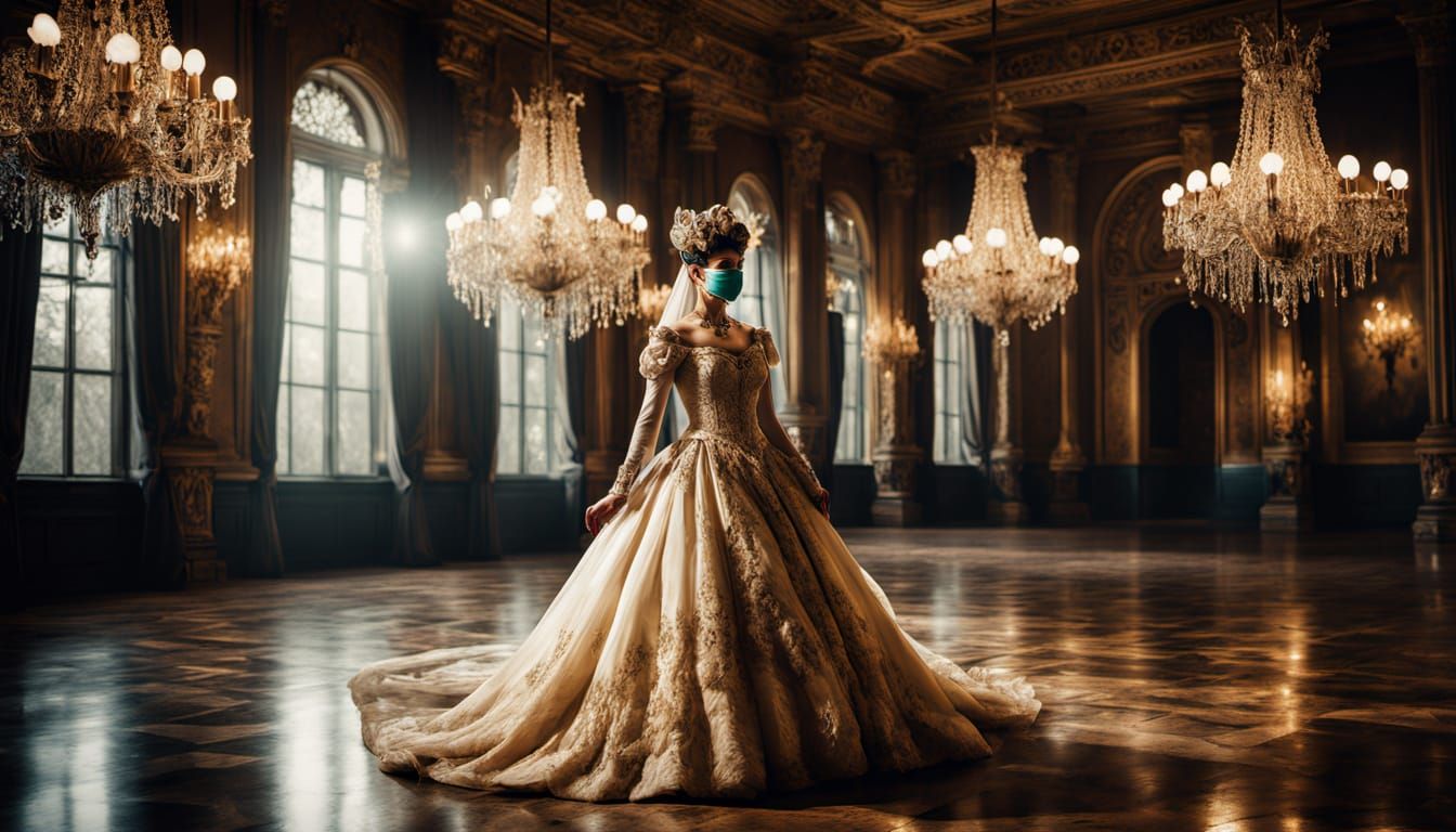 Elegant Aristocrats Under Golden Light