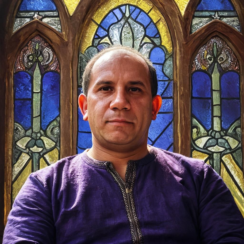 Crowned Medieval Royal on Throne in Dark Fantasy Art