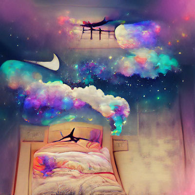 Abstract Dreamscape Generated by Artificial Intelligence