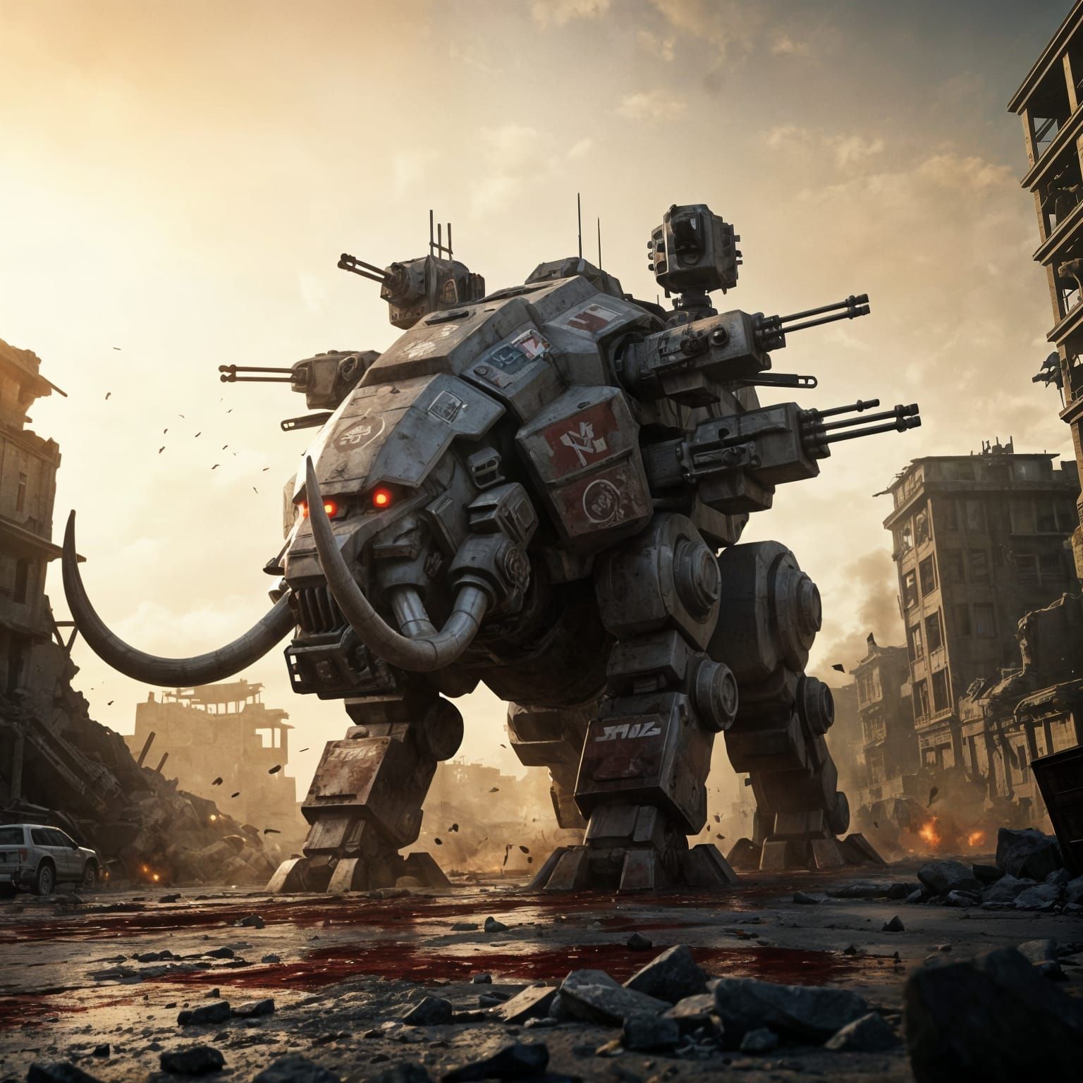 Armored Mechanical Mammoth in Warzone