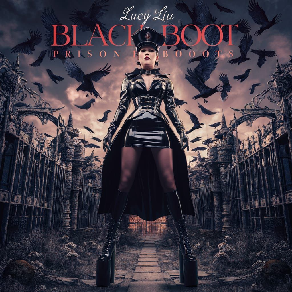 Lucy Liu as Gothic Prison Guard in Fantasy Landscape