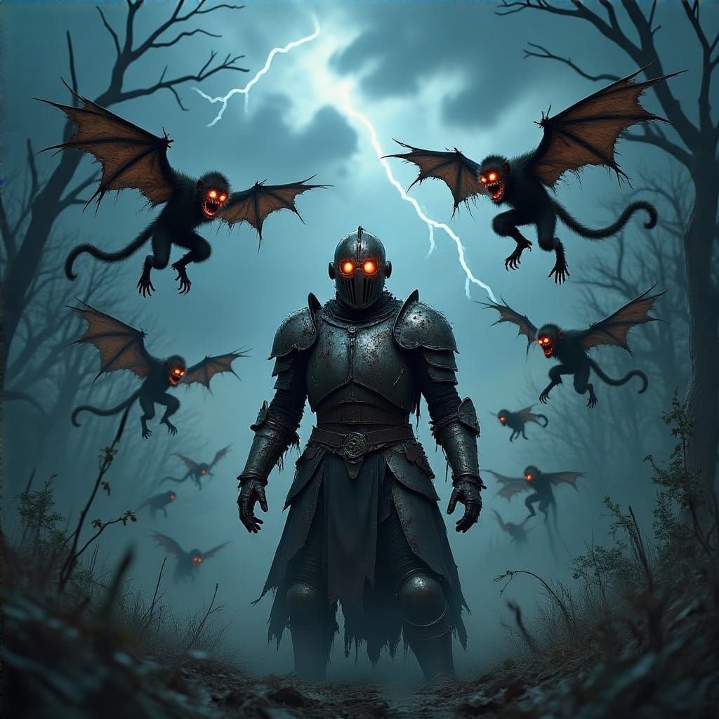 Tin Man Confronts Dark Horror in a Gothic, Stormy Landscape