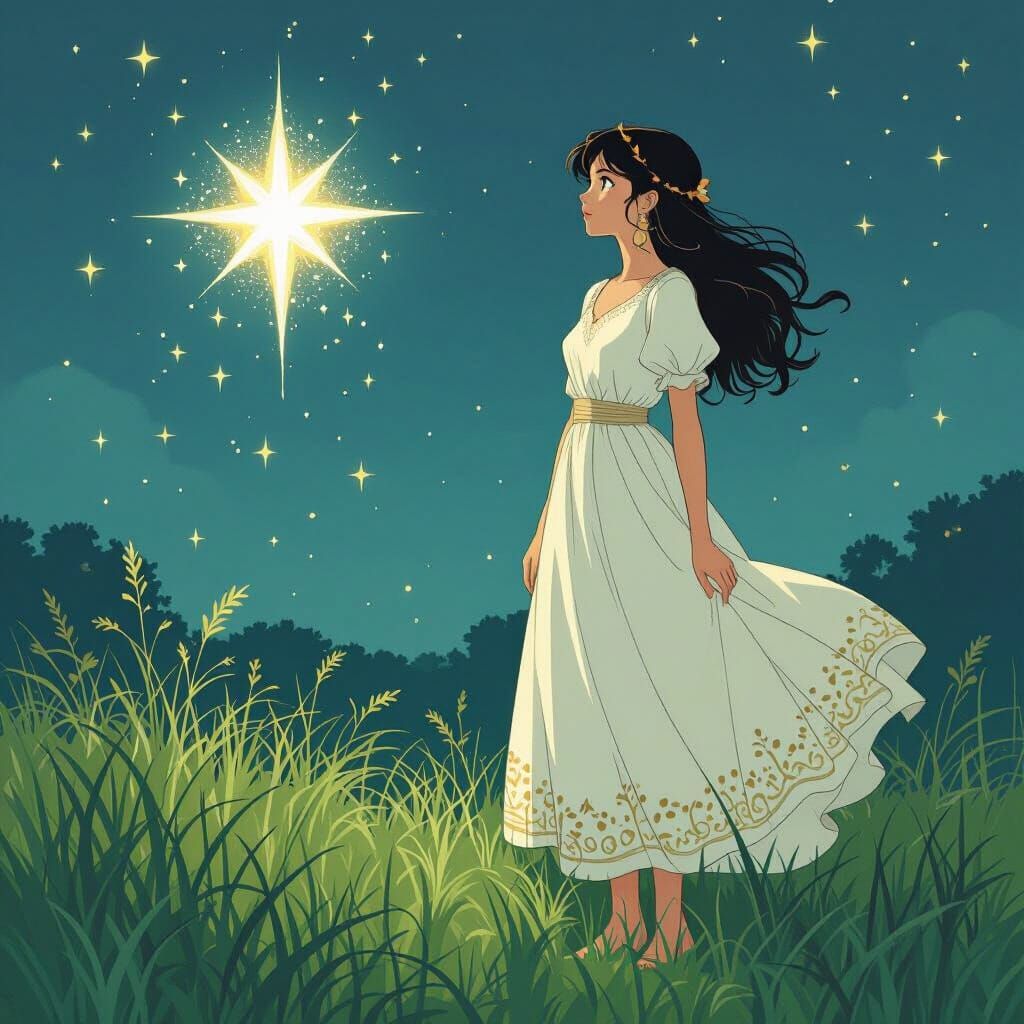 Enchanted Star Gazing: Yoshitaka Amano Style