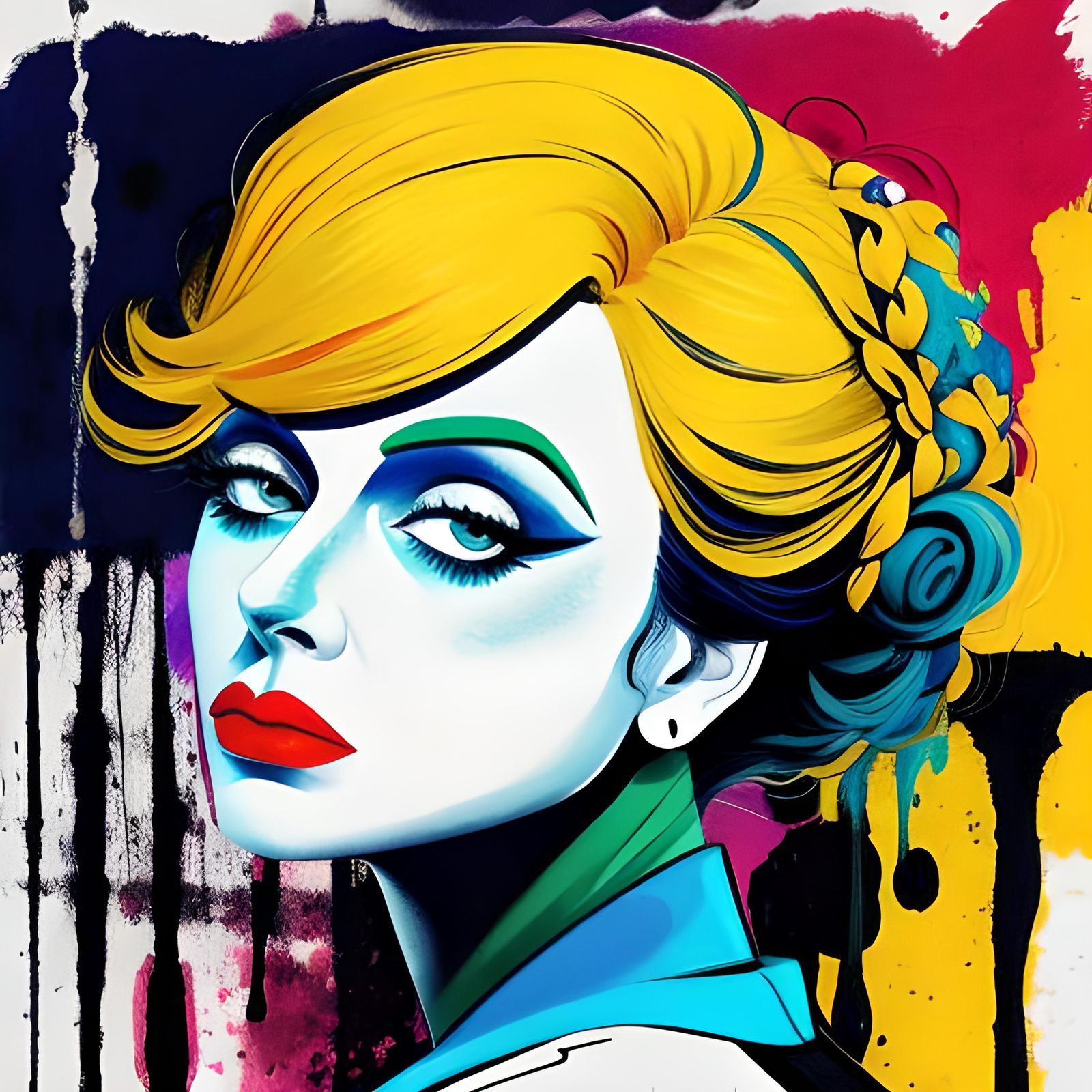 Abstract Art Inspired by Murder She Wrote