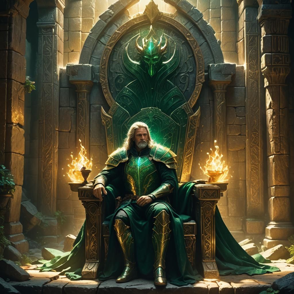 Bob Enthroned: Fantasy Art in Ash Thorp Style