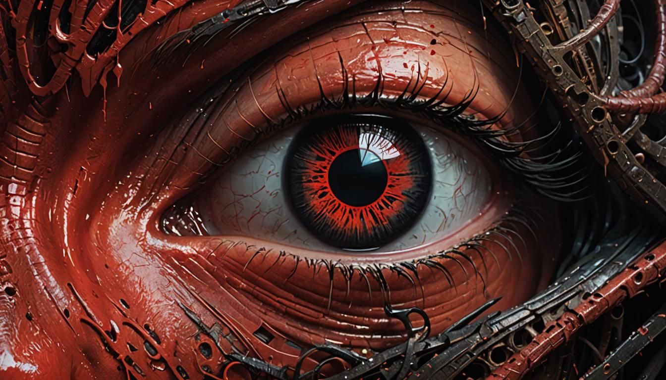 Alien Labyrinth Eyes in Detailed Splash Art